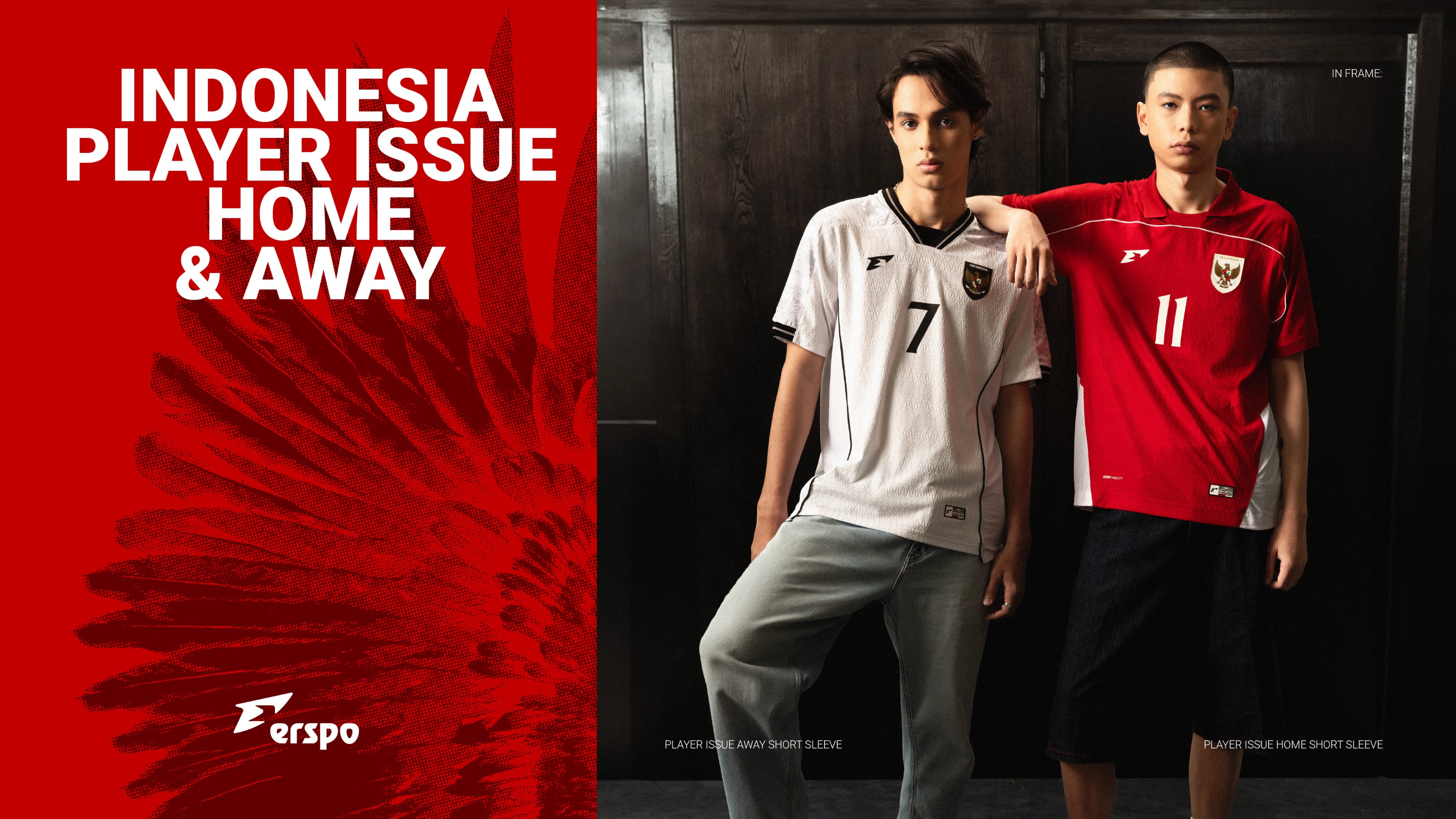 ERSPO インドネシア代表 ホーム 24/25 XL Indonesia 2024/25 Erspo Home and Away Kits - FOOTBALL FASHION